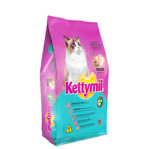 RAÇÃO KETTYMIL FISH 1 KILO SABOR PEIXE - UNIDADE