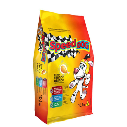 RAÇÃO SPEED DOG ADULTOS 10,1 KILOS SABOR FRANGO ASSADO - UNIDADE