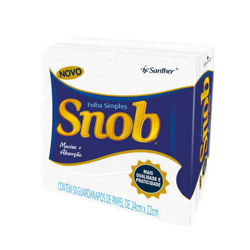 GUARDANAPO SNOB 22X24CM 50 FOLHAS - PC COM 16 UN