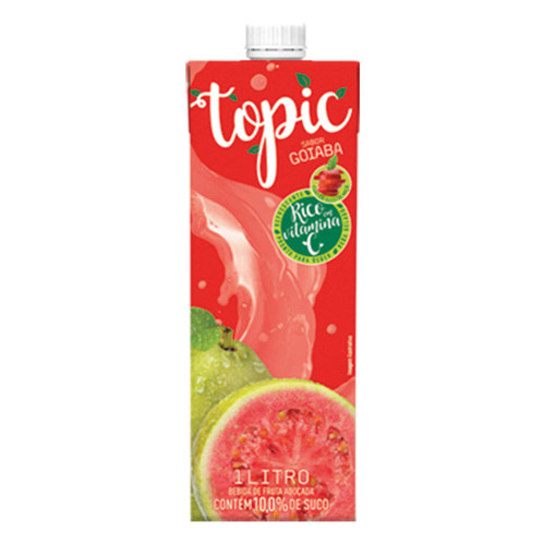 SUCO TOPIC 1 LITRO GOIABA - CX COM 12 UN