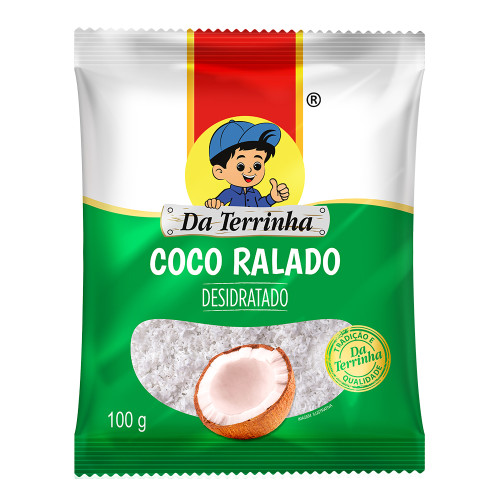 COCO RALADO DA TERRINHA 100GR DESIDRATADO - CX COM 24 UN