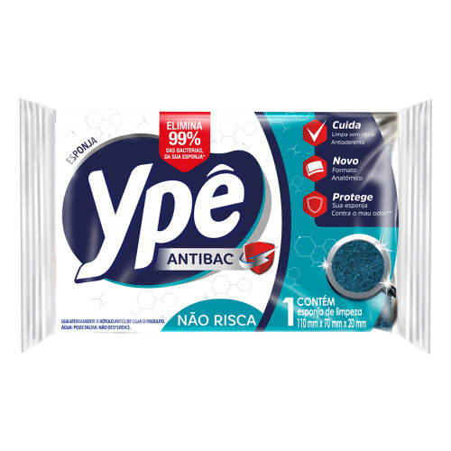 ESPONJA P/ LOUCA SINTETICA YPÊ  NÃO RISCA - FD COM 60 UN