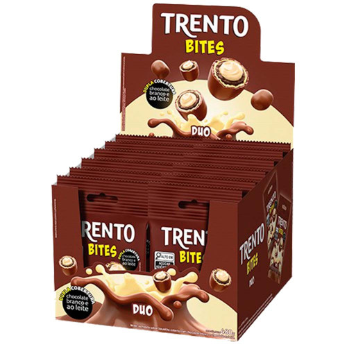 CHOCOLATE TRENTO PECCIN BITES 40GR DUO - DP COM 12 UN