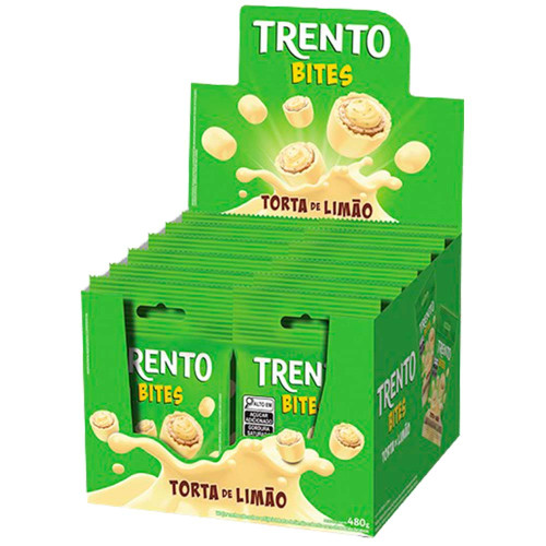 CHOCOLATE TRENTO PECCIN BITES 40GR TORTA DE LIMÃO - DP COM 12 UN
