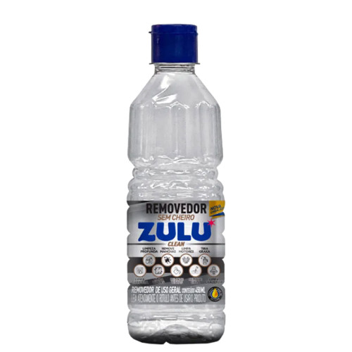 REMOVEDOR ZULU 450ML CLEAN SEM CHEIRO - CX COM 12 UN