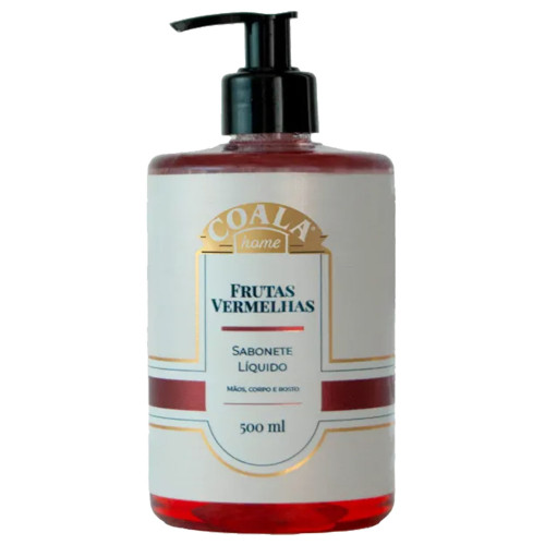 SABONETE LÍQUIDO HOME COALA 500ML FRUTAS VERMELHAS - CX COM 6 UN