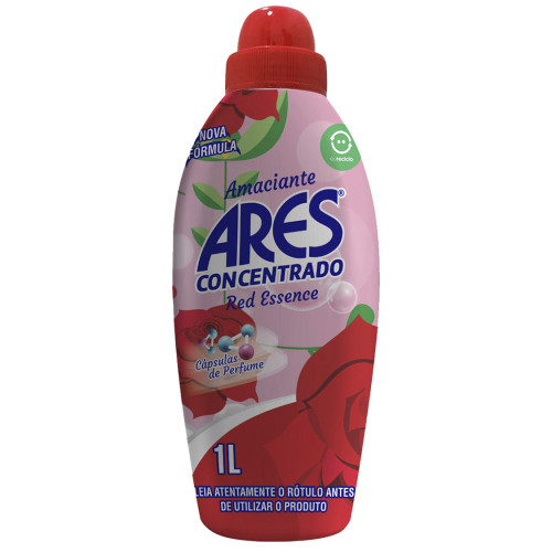 AMACIANTE CONCENTRADO ARES 1 LITRO RED ESSENCE - CX COM 12 UN