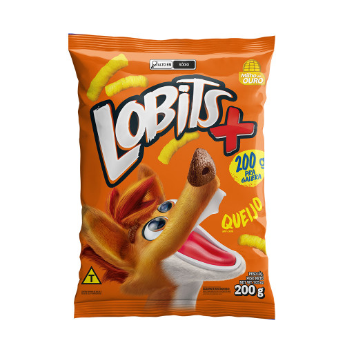 SALGADINHO LOBITS 200GR QUEIJO - CX COM 12 PC