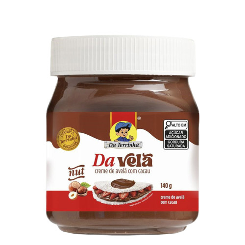 CREME DE AVELÃ DAVELÃ DA TERRINHA 140GR COM CACAU - CX COM 10 UN