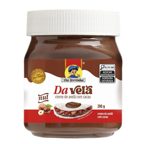 CREME DE AVELÃ DAVELÃ DA TERRINHA 290GR COM CACAU - CX COM 10 UN