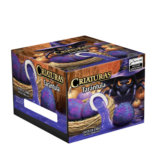 CHICLE SUKEST CRIATURAS 300GR FRAMBOESA TARÂNTULA - DP COM 40 UN