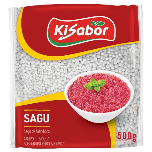 SAGU DE MANDIOCA KISABOR 500GR - CX COM 12 UN