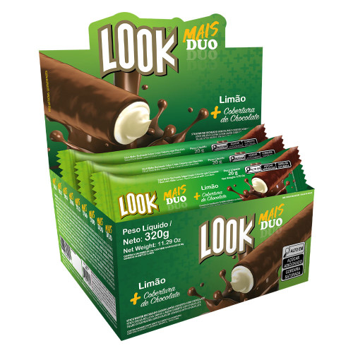 CHOCOLATE LOOK MAIS DUO ITAMARATY 20GR LIMÃO - DP COM 16 UN