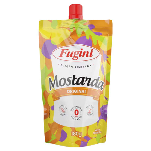 MOSTARDA AMARELA SACHÊ BICO FUGINI 180GR - CX COM 32 UN