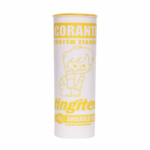 CORANTE PARA ROUPA TINGITEX 45GR AMARELO - PC COM 6 UN