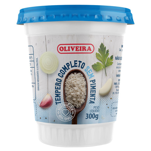 TEMPERO COMPLETO OLIVEIRA 300GR SEM PIMENTA - CX COM 24 UN