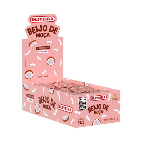 BEIJO DE MOÇA OLIVEIRA 23GR - DP COM 24 UN