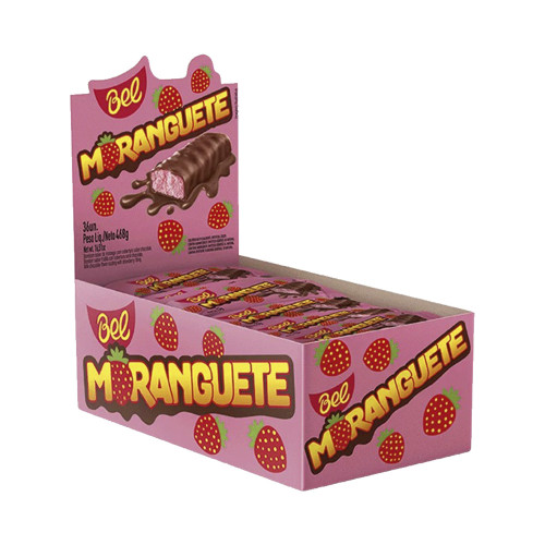 CHOCOLATE MORANGUETE BEL 13GR MORANGO - DP COM 36 UN