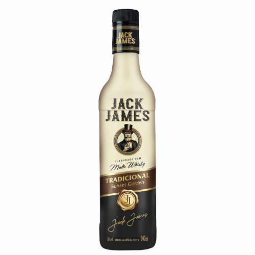 WHISKY MALTE JACK JAMES 900ML TRADICIONAL - CX COM 6 UN