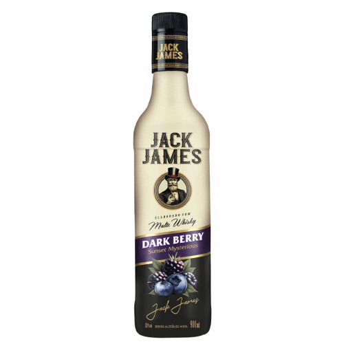 WHISKY MALTE JACK JAMES 900ML DARK BERRY - CX COM 6 UN