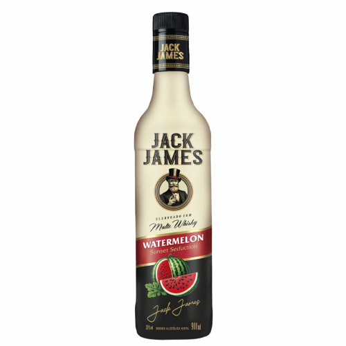 WHISKY MALTE JACK JAMES 900ML WATERMELON - CX COM 6 UN