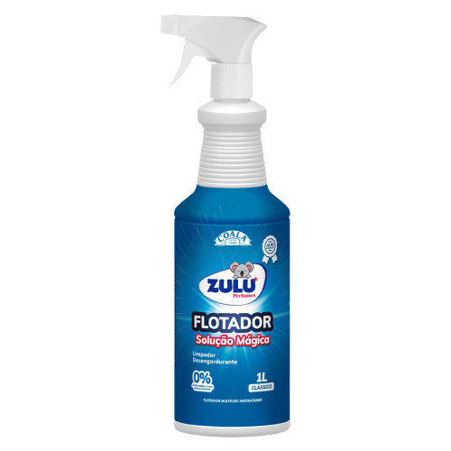 FLOTADOR LIMPADOR DESENGORDURANTE ZULU 1 LITRO CLÁSSICO - CX COM 12 UN
