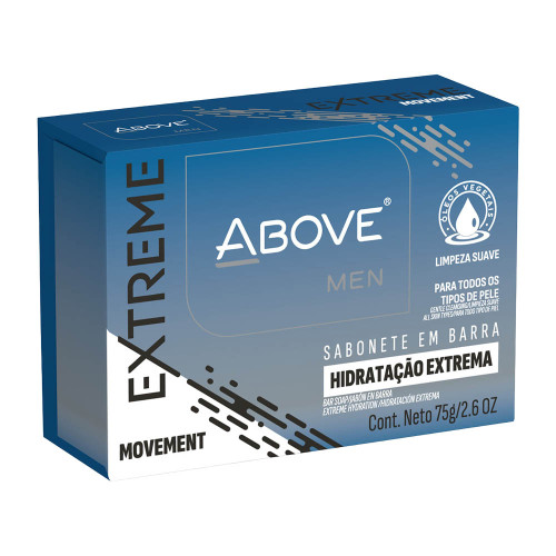 SABONETE ABOVE CREAM 75GR EXTREME MOVEMENT - PC COM 6 UN