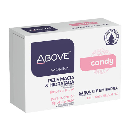 SABONETE ABOVE CREAM 75GR CANDY WOMAN - PC COM 6 UN