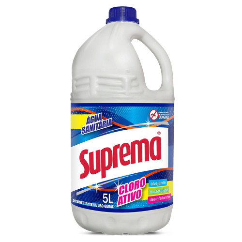 ÁGUA SANITÁRIA SUPREMA 5 LITROS - CX COM 3 UN