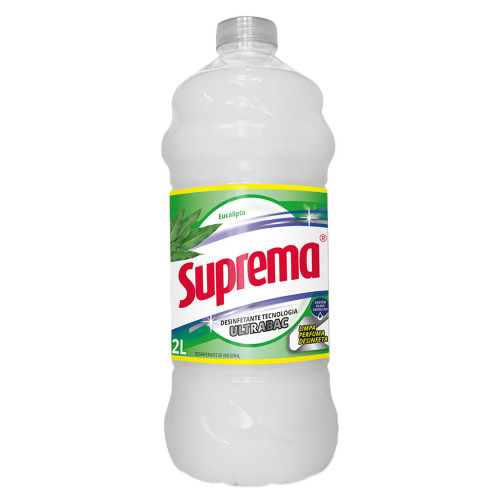 DESINFETANTE SUPREMA 2 LITROS EUCALIPTO - CX COM 6 UN