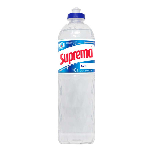 LAVA-LOUÇAS LÍQUIDO SUPREMA 500ML COCO - CX COM 24 UN