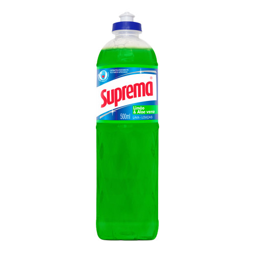 LAVA-LOUÇAS LÍQUIDO SUPREMA 500ML LIMÃO - CX COM 24 UN