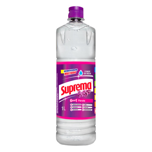 REMOVEDOR SUPREMA 1 LITRO FLORATA - CX COM 12 UN