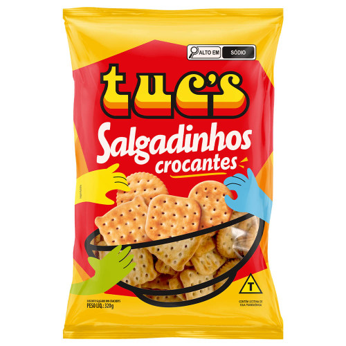 BISCOITO TUC'S CROCANTES 320GR TRADICIONAL - CX COM 15 PC