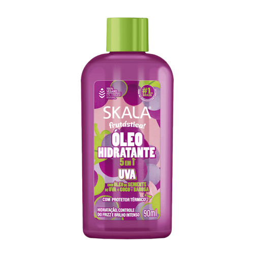 ÓLEO HIDRATANTE CAPILAR SKALA 90ML UVA - CX COM 12 UN