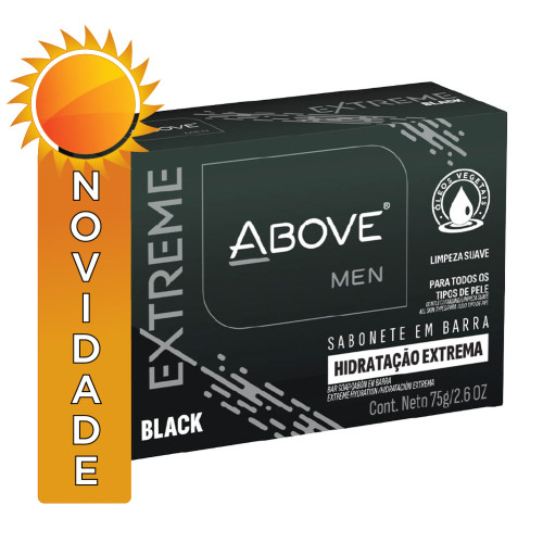 SABONETE ABOVE CREAM 75GR EXTREME BLACK - PC COM 6 UN