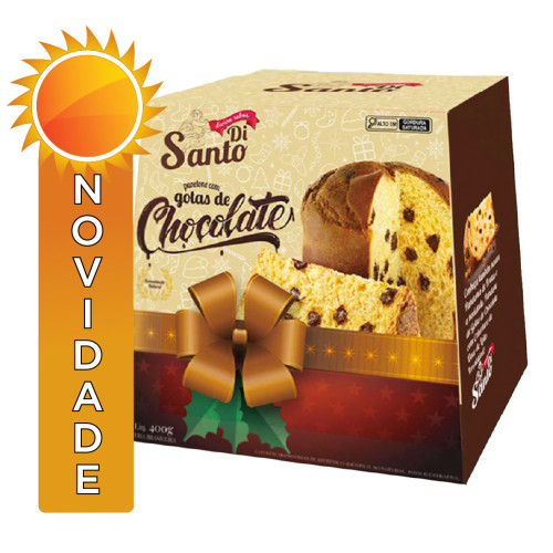 PANETTONE DI SANTO 400GR GOTAS DE CHOCOLATE - UNIDADE