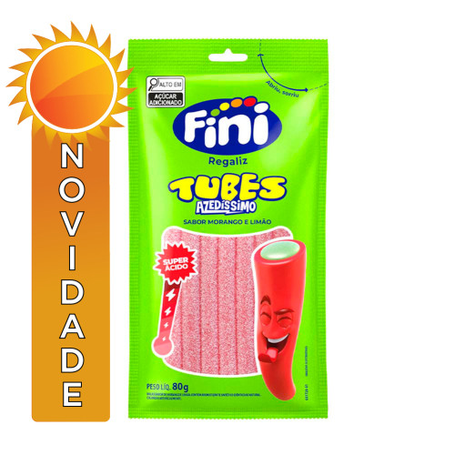 TUBES FINI 80GR AZEDÍSSIMO SUPER ÁCIDO - CX COM 12 UN