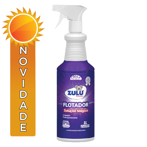 FLOTADOR LIMPADOR DESENGORDURANTE ZULU 1 LITRO LAVANDA - CX COM 12 UN