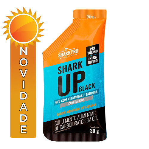 PRÉ-TREINO SHARK UP BLACK SHARK PRO GEL 30GR LARANJA - DP COM 10 UN