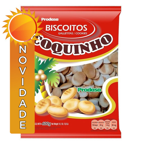 BISCOITO COQUINHO PRODASA 400GR - CX COM 12 UN