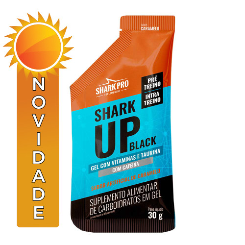 PRÉ-TREINO SHARK UP BLACK SHARK PRO GEL 30GR CARAMELO - DP COM 10 UN