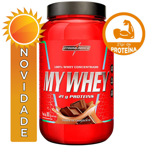 MY WHEY SHAKE INTEGRALMEDICA POTE 900GR CHOCOLATE - UNIDADE