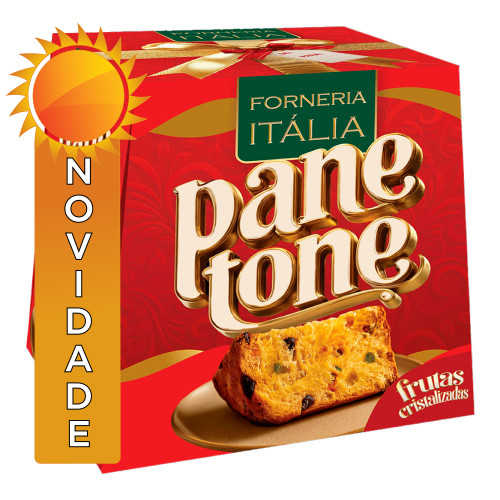 PANETTONE FORNERIA ITÁLIA 300GR FRUTAS CRISTALIZADAS - UNIDADE