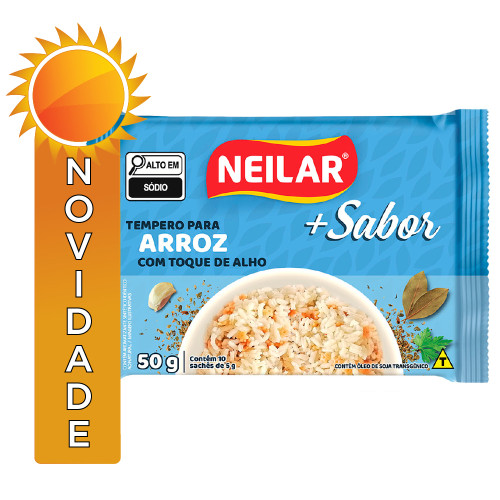 TEMPERO NEILAR MAIS SABOR 50GR ARROZ - CX COM 36 UN