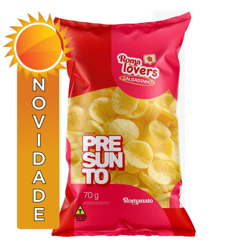 SALGADINHO ROMALOVERS ROMANATO 70GR PRESUNTO - CX COM 20 PC