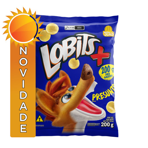 SALGADINHO LOBITS 200GR PRESUNTO - CX COM 12 PC