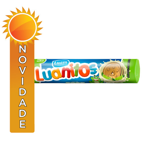 BISCOITO RECHEADO LUANITOS 110GR MOUSSE DE LIMÃO - CX COM 30 UN