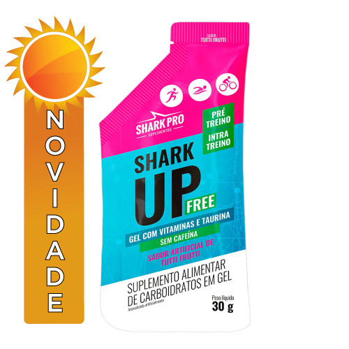 PRÉ-TREINO SHARK UP FREE SHARKPRO GEL 30GR TUTTI-FRUTTI - DP COM 10 UN