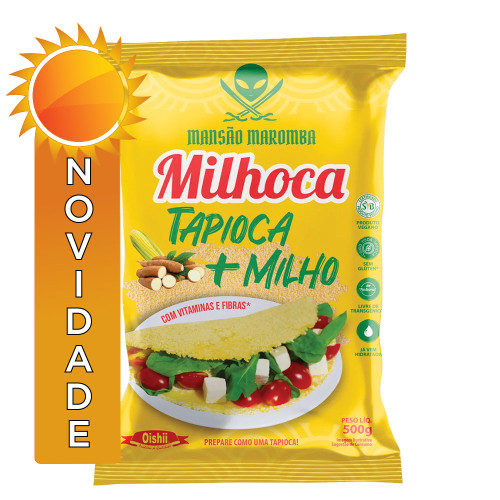 TAPIOCA + MILHO MILHOCA OISHII 500GR - CX COM 20 PC